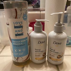 Dove and LB&P Bundle: Body Wash and sanitizer